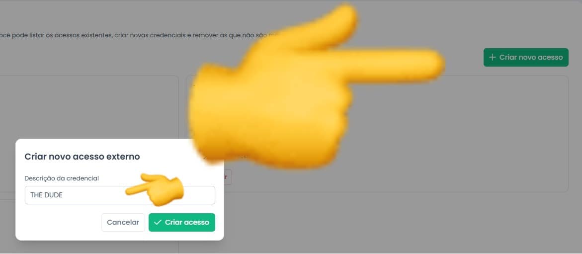 Configuração de acesso externo SMSNET - tela 2