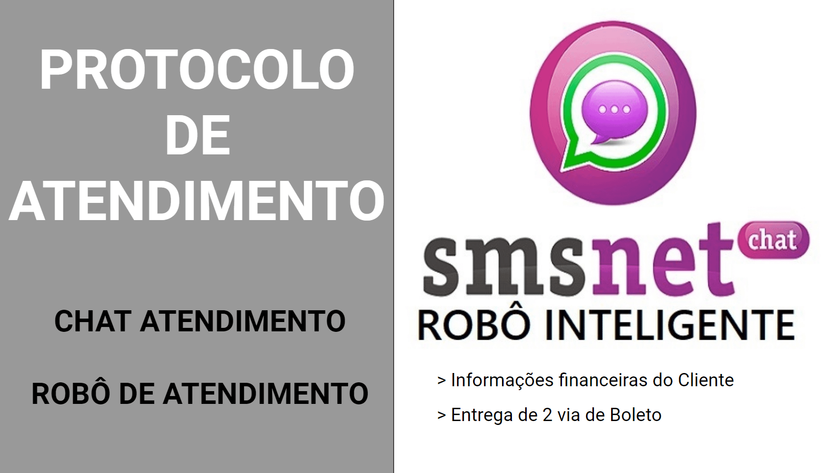 Painel de protocolo SMSNET